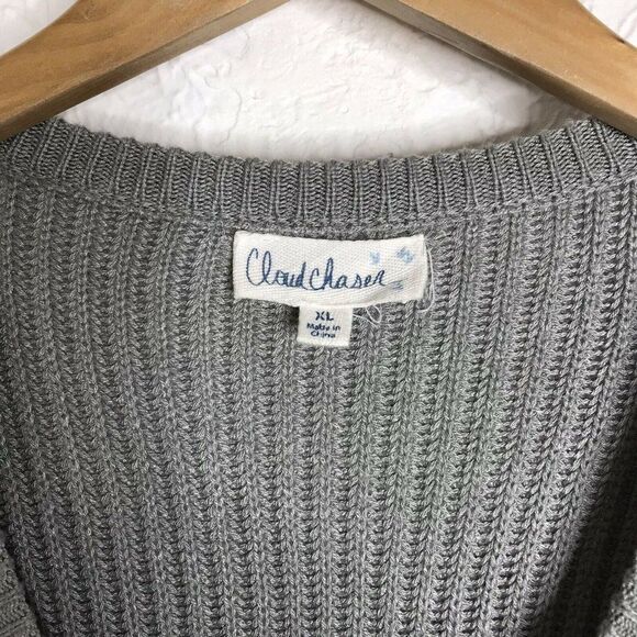 Cloud Chaser Women's Pullover V-Neck Knit Sweater Sz XLarge - Picture 2 of 12